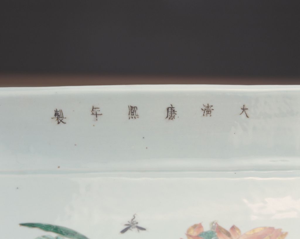 图片[3]-Large flowerpot with multicolored holly glaze and gold flowers and birds-China Archive